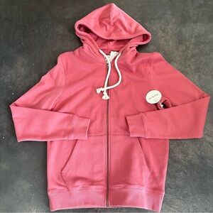 NWT Pact 100% Organic Cotton One For All Gender Neutral Fleece Lined Zip Hoodie